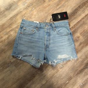 Levi High Rise 501 Jean Shorts